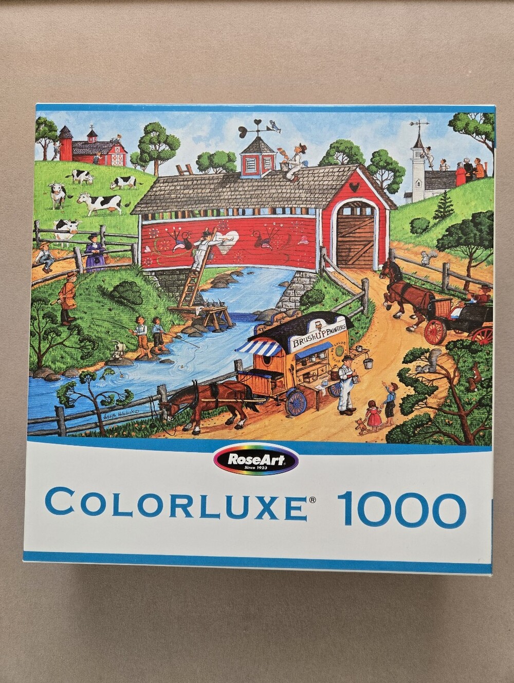 Roseart Colorluxe "Brush Up Painters" 1000 Piece Puzzle